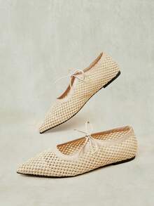 Styleloop Ladies, Willow Nails, Buckles, Flat Shoes. - Apricot - View 6