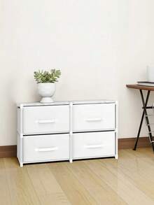 1pc Dustproof Storage Cabinet With Lid, Wardrobe, Bookcase, Storage Rack, Improves Space, Stable And Stylish, Easy To Assemble And Disassemble, Portable, Suitable For Living Room, Bedroom, Entrance, Office, Home, Multi-Layer Storage - View 10