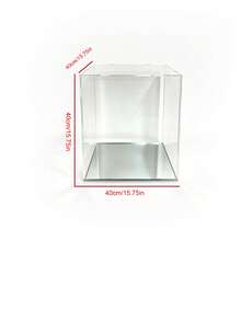 High‑Definition Collectible Display Box With Mirror Base, Assembled Transparent Acrylic Box, Alternative To Glass Box, Used For Displaying Figurines, Dolls, Ornaments, Home Storage & Organization, Gift Box - Multicolor 8 - View 15