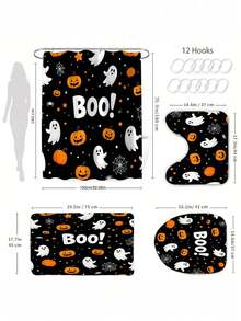 Tranh treo tường vải tapestry poster phông nền trang trí Halloween Eve sáng tạo, không khí lễ hội, tùy chỉnh DIY cho trang phục hóa trang - A - Xem 10