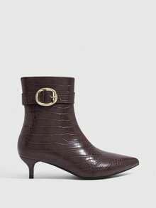 CUCCOO SZL Ladies Comfortable Casual Stiletto Brown Autumn And Winter High Heel Boots Fall Boots - Brown 7zz - View 2