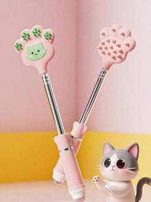 Joivida 1Pc/2Pcs Stainless Steel Retractable Cat Back Scratcher, Portable Itch Relief Rake For Office - Multicolor - View 6