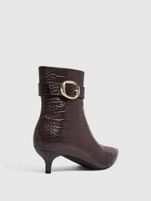 CUCCOO SZL Ladies Comfortable Casual Stiletto Brown Autumn And Winter High Heel Boots Fall Boots - Brown 7zz - View 3