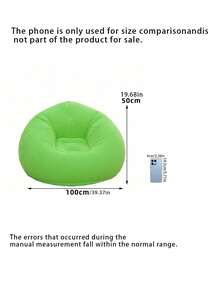 Inflatable Sofa, Inflatable Camping Chair, Inflatable Lounge Sofa, Inflatable Chair, Folding Portable Inflatable Chair, Inflatable Sofa For Living Room, Bedroom, Reading Room, Suitable For Bedroom, Balcony, Outdoor Camping, Easy To Store And Carry. - Multicolor - View 3