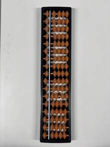 1 PC Multifunctional Rod Compatible With Chinese Japanese Calculator Brown Wood Beads Standard Abacus For Office Adult Use Vintage Abacus - Multicolor - View 7