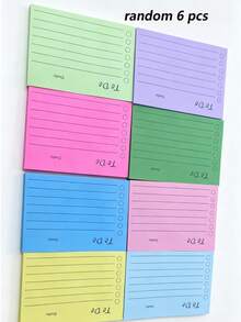 Set Random Color To-Do List Memo Pad, Vibrant Random Combination, Easy To Use, Efficient For Note-Taking And Organization - Ideal For Students, Office And Home School Supplies - A - View 9