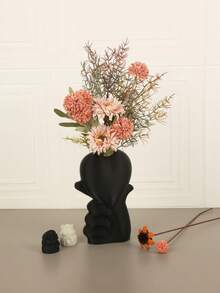 1PC Standard Size Hand Held Heart Artistic Human Figure Shaped Minimalist Tabletop Vase Planter For Fresh Dried Flower Display Elegant Modern Home Living Room Bedroom Office Desktop Centerpiece Decor Essential - A - View 7