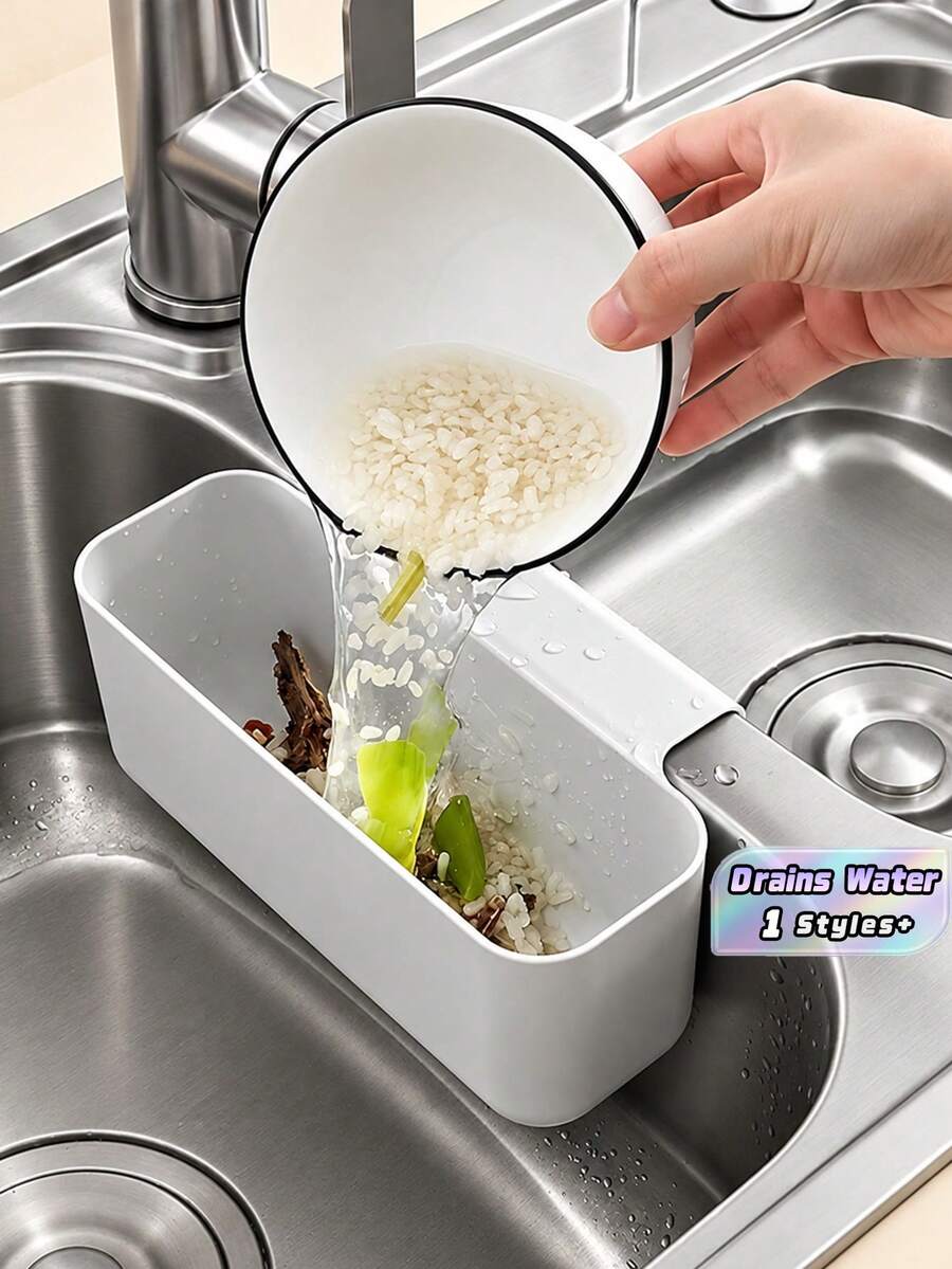1pc Kitchen Sink Drain Basket, Sink Hanger,Multi-Functional Card Slot Kitchen Sink Strainer, Food And Vegetable Wash And Drain Basket Christmas For Holiday Gift Giving, Kitchen