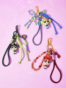 THE POWERPUFF GIRLS X Joivida Keychain, Bag Decoration, Bag Hanger Chain - Multicolor - View 1