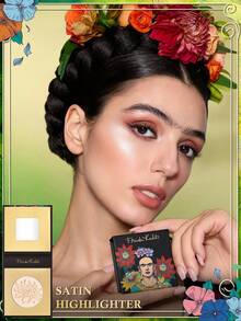 Frida Kahlo X SHEIN 1PC-Floral Pattern Paper Box High Gloss, Champagne Color High Gloss, Satin Pearl Effect - Champagne sparkle - View 2