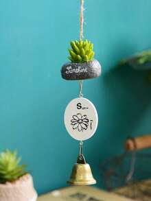 Cute Resin Wind Chime With Metal Bell, Bird House Bird Figurine Hanging Pendant, Wooden Tag Printed Ornament, For Room Window Car Rearview Mirror Decor, Creative Birthday Festival Gift - multicolor - View 11