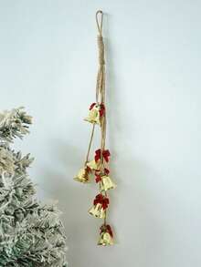 1PC Vintage Iron Metal Bell Christmas Hanging Ornament Ins Boho Style Decorative Prop Festive Scene Winter Holiday Party Home Decor Gift Must Haves - Multicolor - View 7