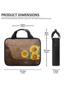 1PC Large Capacity Lightweight Waterproof Wear Resistant Bible Cover Bag Multi Pockets Lay Flat Reading Design Holds Phone Pens Notebook Portable Organizer For Church Christian Women Men Sunday Service Religious Accessories Gift - Multicolor - View 4