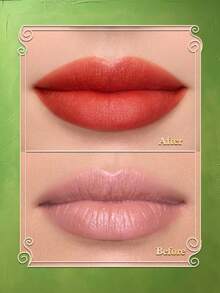 Frida Kahlo X SHEIN 1 buah Velvet Lip Glaze, warna Maple Tomato, lipstik bernuansa oranye, halus dan tahan lama. - Tomat gula maple - View 4
