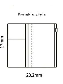 Haus Hana 1 túi đựng thẻ nhựa có khóa kéo cho sổ tay du lịch, phụ kiện sổ TN Diary/Journal/Scrapbook/Logbook cỡ chuẩn và cỡ hộ chiếu, ngăn đựng thẻ - Nhiều màu - Xem 5