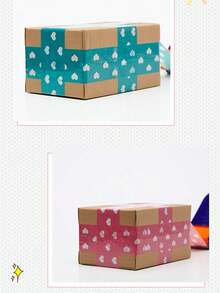 1-3 Rolls Love, Strawberry Packing Tape, 100-120M Length, Decorative Packaging Tape For Thanksgiving Day, Christmas, Box Sealing, Width 4.5CM - A - View 7