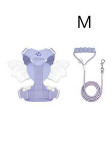 Lightweight Angel Wings Pet Harness & Leash Set, No-Pull Walking Strap For Small & Medium Dogs - Multicolor - View 16
