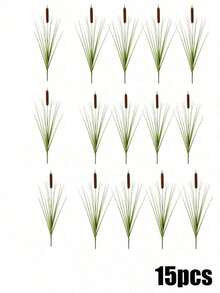 1/10/15pcs Artificial Spring Grass Flowers, Outdoor Artificial Plants ...