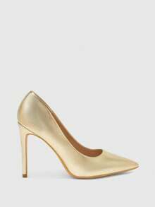 CUCCOO BIZCHIC Ladies Pointed Stiletto Office Work & Wedding Party Elegant High Heels Shoes - Gold, - View 2