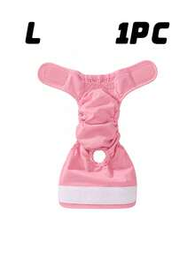 3/1pc Reusable Female Dog Diapers, Washable High Absorbent Puppy Diaper For Heat Cycle Or Excitement Urine Control, Pet Supplies - Dusty Pink - View 11