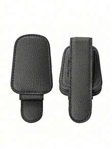 1pc Universal PU Glasses Clip For Car Sun Visor, Non-Slip Quick Release Holder Fits All Fashion Glasses & Prescription Glasses - Multicolor - View 20