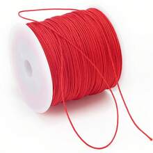 1 Roll 72# Braiding Necklace String Cord Handmade DIY Jewelry Craft Material, 0.8mm Macrame Rope - A - View 6