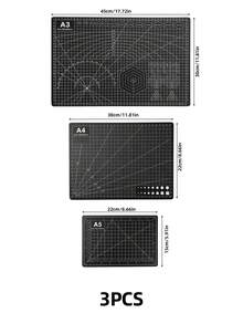 1 Large Self-Healing Cutting Mat - A3/A4/A5 Sizes, With Grid Lines And Diagonal Cutting Guides, Suitable For Fabrics, Paper, Cardboard, Etc.; Durable And Load-Bearing, Ideal For Craft Making, DIY, Office Use, School Projects, And Technical Drawing - multicolor - View 11