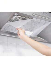 12‑PCS Japanese‑Style Range Hood Accessory Set: Includes Easy‑To‑Clean Grease‑Absorbing Paper, Filtration Membranes, Anti‑Grease Stickers, Filter Screens, Grease‑Absorbing Strips, Universal Kitchen Filters, And Stickers For Built‑In Stovetops. - Range hood accessories - View 12
