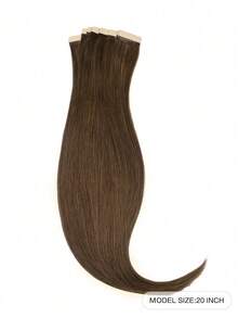 20PCS Straight Tape In Human Hair Extensions 100% Real Remy Human Hair 14-24inches Natural High Quality 50G/Pack For Salon Silky Seamless Invisible PU Tape In Hair Extensions - S4A - View 3