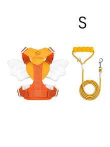 Lightweight Angel Wings Pet Harness & Leash Set, No-Pull Walking Strap For Small & Medium Dogs - Multicolor - View 19