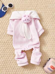 PETSIN 1pc Pet Jumpsuit Clothing, Soft And Comfortable Clothing For Cats And Dogs, Thick And Warm Four Legged Clothes For Autumn And Winter, Suitable For Home Leisure And Daily Versatility - Multicolor - View 14