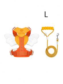 Lightweight Angel Wings Pet Harness & Leash Set, No-Pull Walking Strap For Small & Medium Dogs - Multicolor - View 25