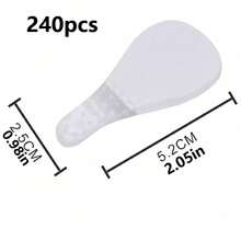 Invisible Face Stickers 60/40/80/120/240/480pcs, Face Tape, Jawline, Mask - White - View 7