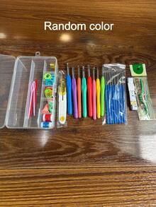 16 Sizes Crochet Hooks Set For Beginners, Ergonomic Soft Grip Crochet Needles Kit, Suitable For Crochet Learners, Great Gift For Women - multicolor - View 9