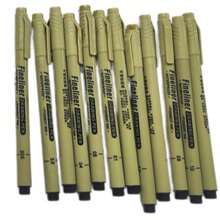 6/12pcs Waterproof Needle Tube Art Line Drawing Painting Marker Pens With Soft Head, Suitable For Architectural & Art Projects Back To School - Multicolor - View 6
