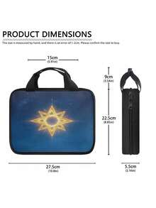 1PC Large Capacity Lightweight Waterproof Wear Resistant Moisture Proof Bible Cover Bag Multi Pockets Lay Flat Reading Design Holds Phone Pens Notebook Cards Portable Organizer Tote For Church Christian Women Men Sunday Service Religious Accessories - Multicolor - View 9