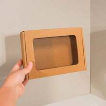 12pcs White Window Paper Boxes, Transparent Window Courier Packaging Boxes, Gift Boxes, Corrugated Paper Cartons, Shipping Boxes, Mailer Boxes - 12pcs - View 9