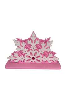 Cirelle 1Pc Christmas Snowflake Napkin Holder, Plastic Tabletop Tissue Rack, Festive Paper Napkin Stand For Dining Table, Kitchen Counter, Holiday Party, Restaurant, Home Decor, 5 Colors Available - Multicolor - View 14