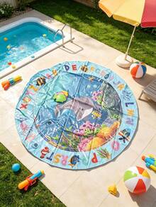 Inflatable Pet Water Play Mat, Summer Cooling Mat For Cats & Dogs, Water-Filled Play Bed, Sensing Water Toy. Tip: Trim Pets' Claws Before Use; Heavy Biting May Cause Leaks. - Multicolor - View 4