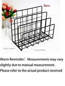 1 PC Nordic Minimalist Iron Creative Office Storage Rack, Nordic Minimalist Three-Tier File And Magazine Bookshelf - Multicolor - View 10