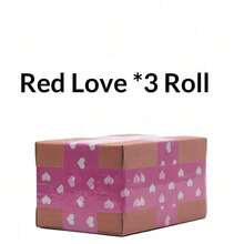 1-3 Rolls Love, Strawberry Packing Tape, 100-120M Length, Decorative Packaging Tape For Thanksgiving Day, Christmas, Box Sealing, Width 4.5CM - A - View 11