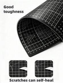 1 Large Self-Healing Cutting Mat - A3/A4/A5 Sizes, With Grid Lines And Diagonal Cutting Guides, Suitable For Fabrics, Paper, Cardboard, Etc.; Durable And Load-Bearing, Ideal For Craft Making, DIY, Office Use, School Projects, And Technical Drawing - multicolor - View 5