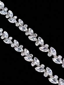 1-Inch Crystal Chain - 90cm Crystal Diamond Roll With Sparkle, Diamond Chain For DIY Crafts, Home And Clothing Decoration, Fashion Accessories, Crystal Diamond Sparkle - multicolor - View 4