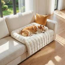 Cushion For Sofa In The Shape Of A Pet, Pet Sofa Accessory, Thick Sofa Cushion In The Shape Of A Pet Bed, Pet-Friendly Chair Cushion, Non-Slip Bottom, Easy To Clean, Suitable For Cats And Dogs - White - View 10