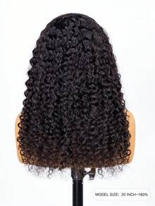 ALL READY WIG 9AM 7x5 Pre Bleached Glueless Transparent Lace Closure Wigs Water Wave Wig Human Hair 180% Density Natural Black Color 8-30Inch - SNatural - View 5