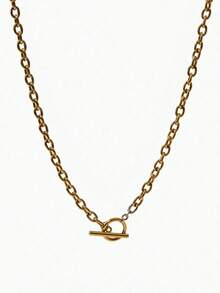 Vandermere New Simple Fashion Punk Style Women Stainless Steel OT Thick Link Chain Necklace Non Tarnish - OT thick O chain - View 8
