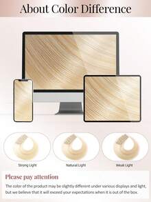 8PCS With 16 Clips Straight Clip In Hair Extensions 100% Real Human Hair Color P27/613# Golden Blonde Highlighted Light Blonde 12-18 Inch Double Weft Invisible Clip Hair Extensions Remy Natural Human Hair For Women Girl Daily Full Head Use - SP27/613 - View 9