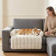 Cushion For Sofa In The Shape Of A Pet, Pet Sofa Accessory, Thick Sofa Cushion In The Shape Of A Pet Bed, Pet-Friendly Chair Cushion, Non-Slip Bottom, Easy To Clean, Suitable For Cats And Dogs - White - View 8