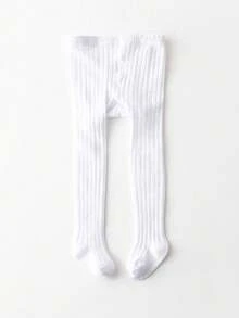 SHEIN 5 Children's Vertical Stripes, Slim And Tight Bottoming Pantyhose, Simple Basic Girls' Bottoming Socks In Spring And Autumn, Suitable For Daily Life - Multicolor - View 21