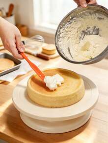 Haus Hana Silicone Spatula 7-Piece Set Silicone Kitchen Utensil Scraper Oil Brush Kit Baking Tools Cake Cream Squeegee - Orange - View 2